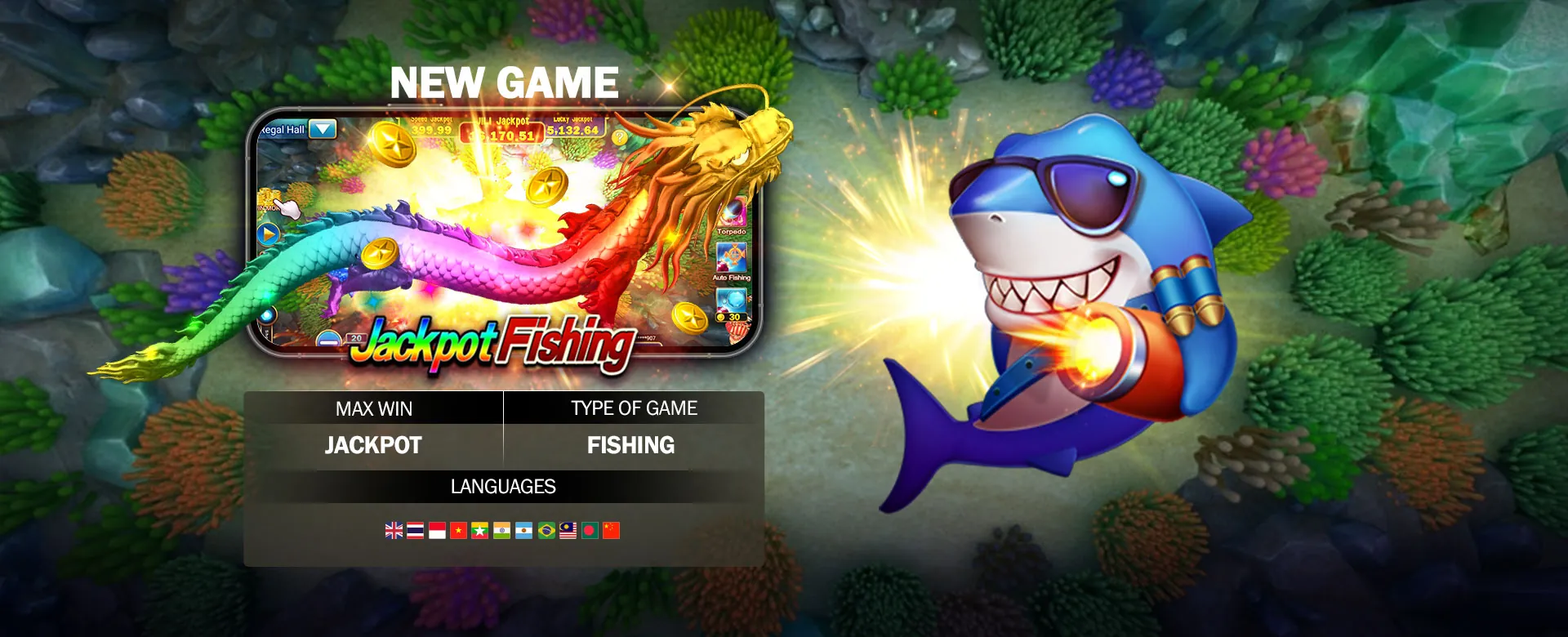 Wide game selection on Boss77